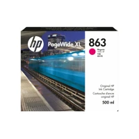 HP 863, 500ml, Magenta, Original, PageWide XL -
