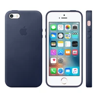 Leder Case für iPhone SE blau
