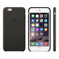 Leder Case für iPhone 6 Plus schwarz