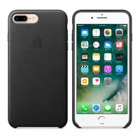 Leder Case für iPhone 7 Plus schwarz