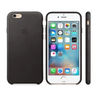iPhone 6s Leder Case schwarz