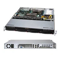 SC813M F2TQC-505CB, Rack-Montage, 1U, ATX -