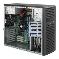 SC732 D4-500B, Tower, E-ATX 500W, Schwarz -