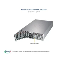 SuperServer 5039MC-H12TRF, 12 Knoten, Cluster -