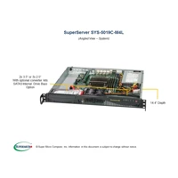 SuperServer 5019C-M4L, Server, Rack-Montage, 1U