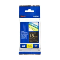 TZe-344, Standard-Klebstoff, gold auf Schwarz -