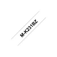 M-K231BZ, Schwarz auf Weiß, Rolle (1,2 cmx 8 m)