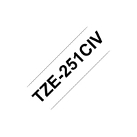 TZe-231CIV, Schwarz auf Weiß, Rolle (1,2 cmx 8
