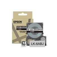 LabelWorks LK-6ABJ, Matt, Schwarz auf Mattgrau -