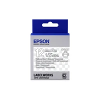 LabelWorks LK-4TWN, White on Transparent, Rolle