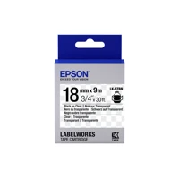 LabelWorks LK-5TBN, Schwarz auf durchsichtig -