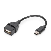 USB-Kabel, Mini-USB, Typ B Stecker bis USB Buchse, USB