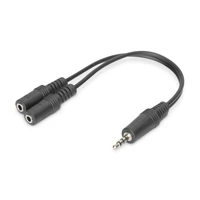Headset-Splitter, 4-poliger Mini-Stecker bis