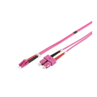Patchkabel, LC -> SC, LWL, 5m, Violett