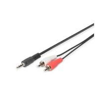 Audiokabel, RCA x2 Stecker bis Stereo