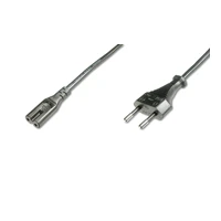 Stromkabel, IEC 60320 C7, Eurostecker bis