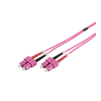 Digitus Patchkabel, SC -> SC, LWL, 1m, Violett