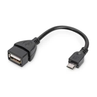 USB-Kabel, Micro-USB Typ B Stecker bis USB Buchse, 20