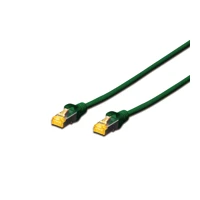 Patchkabel, RJ-45 -> RJ-45, Cat6a, 0.5m, Grün