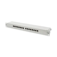 Patch Panel, CAT 5e, STP, RJ-45 X 16, 1U, 48
