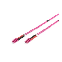 Patchkabel, 1m, Glasfaser, Duplex, 50/125µm, OM4