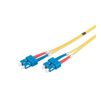 Patchkabel, Patch SC -> SC, LWL, 1m, gelb