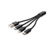 3-in-1 Charger Cable, Lightning-Kabel, USB