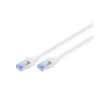 Patchkabel, 1m, SFTP, CAT 5e, geschirmt, grau