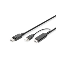 Adapterkabel, DisplayPort Stecker zu HDMI, USB