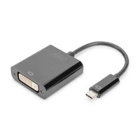Videoadapter, 24 pin USB-C Stecker zu DVI-I Buchse, 10