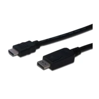 DisplayPort/HDMI Kabel 2m schwarz DisplayPort (M)
