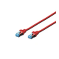 Patchkabel, 0,5m, SFTP, CAT 5e, geschirmt, rot