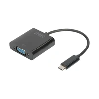 Externer Videoadapter, USB-C 3.1, VGA, Schwarz