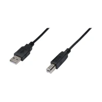 Kabel USB-A (m) -> USB-B (m), 1m, schwarz