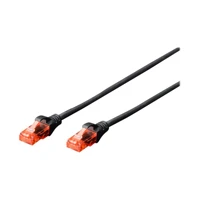 Patchkabel, RJ-45 -> RJ-45, Cat6e, 0.5m, schwarz
