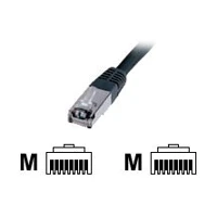 Patchkabel, 3m, SFTP, CAT 5e, geschirmt, schwarz