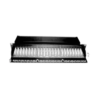 DN-91612SD-EA, Patch Panel, RJ-45 X 12, Schwarz