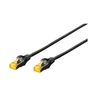 Patchkabel, RJ-45 -> RJ-45, Cat6a, 0.5m, schwarz