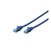Patchkabel, 2m, SFTP, CAT 5e, geschirmt, blau