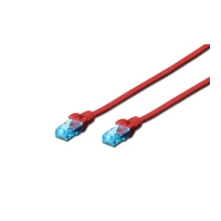 Patchkabel, 10m, UTP, CAT 5e, geschirmt, rot