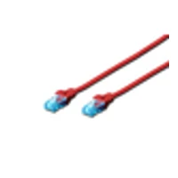 Patchkabel, 1m, UTP, CAT 5e, geschirmt, rot