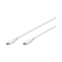 USB-C Silicone charging cable - 2m USB 2.0 60W whit