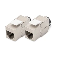 CAT 6A Keystone Jack shielded 2 pcs. tool free conn