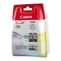 Tinte PG-510 / CL-511 Multi pack CMYK, 2er-Packung