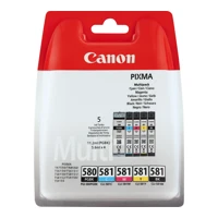 Tinte PGI-580 PGBK/CLI-581 CMYBK Multipack CMYK