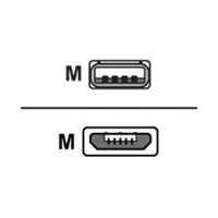 USB-Kabel - USB (M) bis Micro-USB Typ B (S) - 1.8 m
