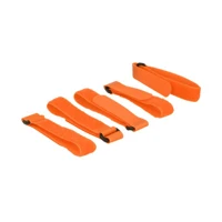 Klettverschluss, 30cm, orange (5er-Packung)