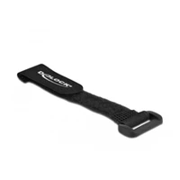Klettverschluss-Cinchkabelbinder, 19cm, Schwarz