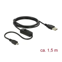 USB-Kabel, Mikro-USB Typ B (nur Strom) Stecker bis