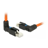 Netzwerkanschluss, RJ-45 Stecker gewinkelt, 5,8cm -